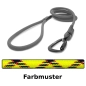 Preview: klassische Hundeleine TWIST - L - 145cm - gelber Python